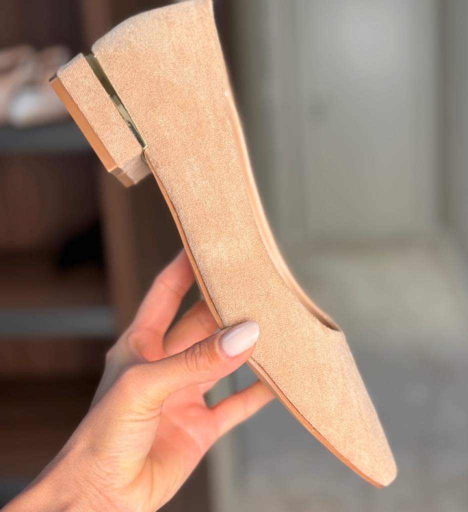Pantofi dama Depere Bej - 1 | YEO