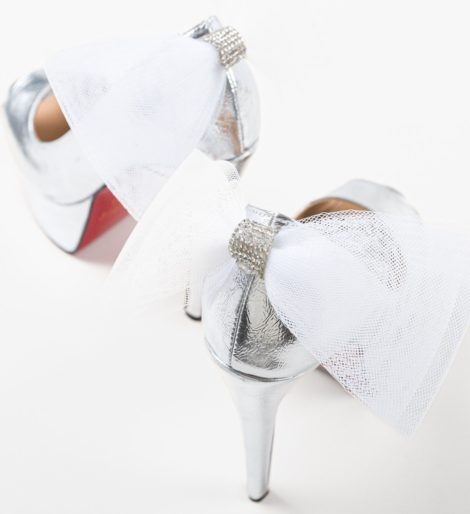 Poze Pantofi dama Fohan Argintii depurtat.ro 