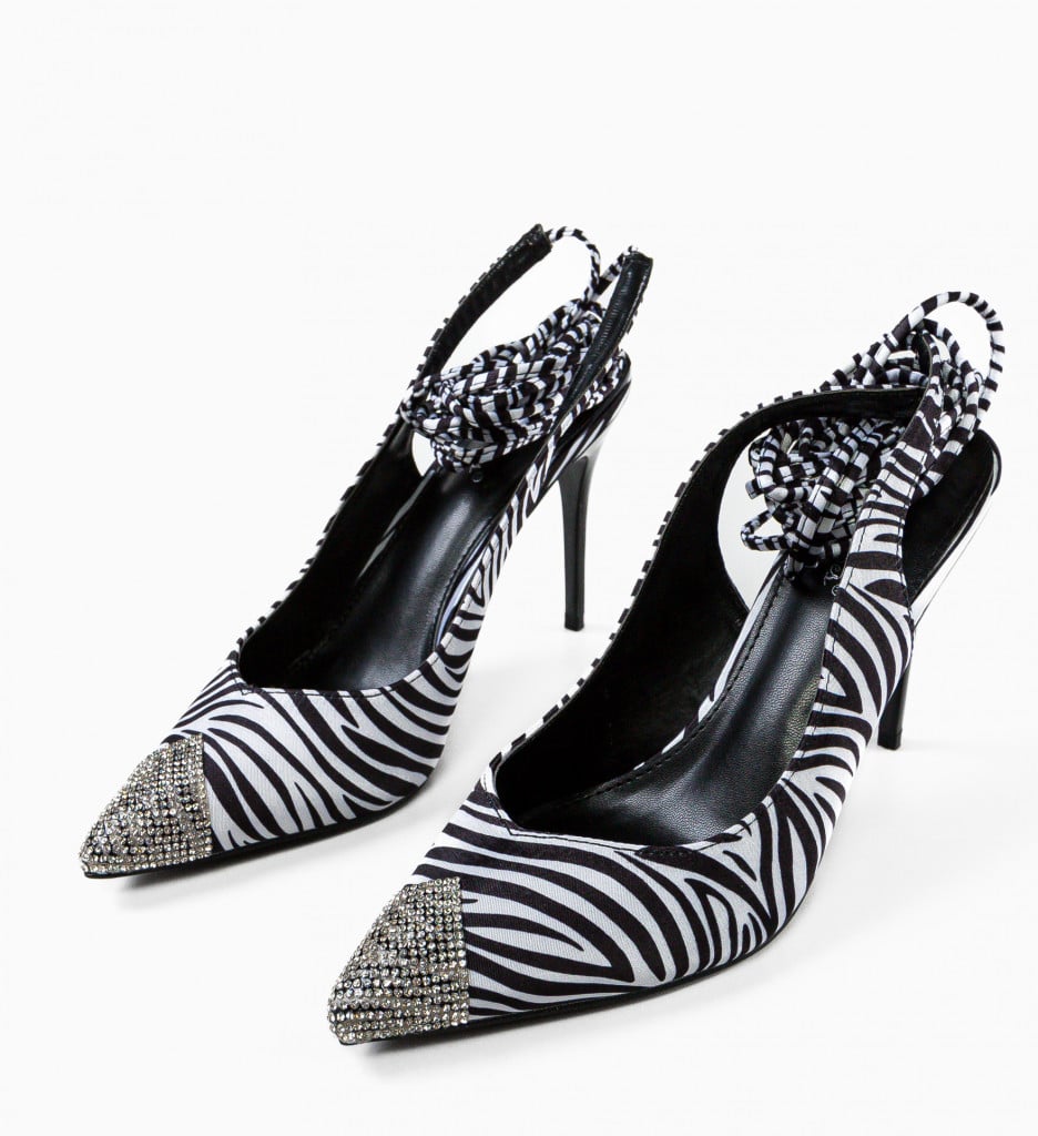 Pantofi dama Karola Zebra - 4 | YEO