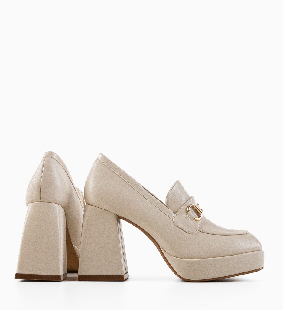 Pantofi dama Kerry Bej - 5 | YEO