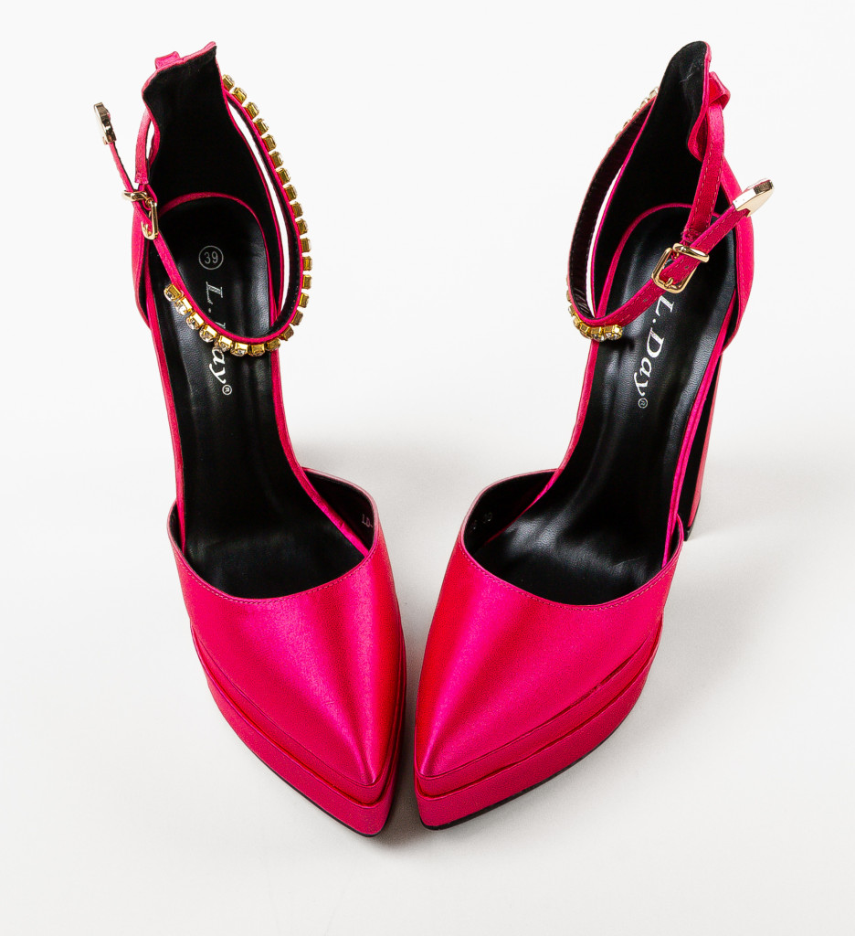 Pantofi dama Leydey Fuchsia - 2 | YEO