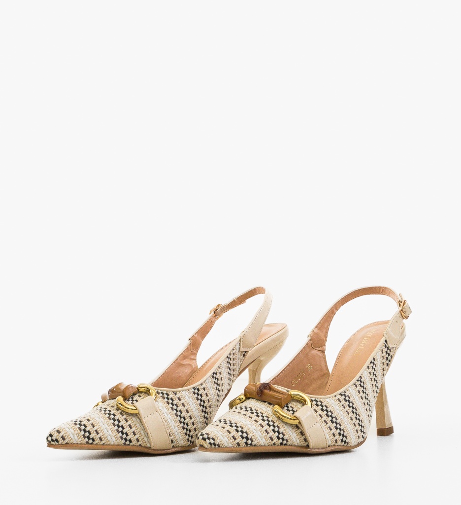 Pantofi dama Liberia Bej - 4 | YEO