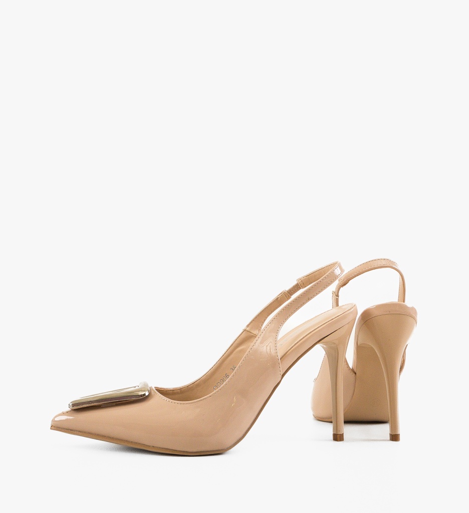 Pantofi dama Malas Bej - 5 | YEO