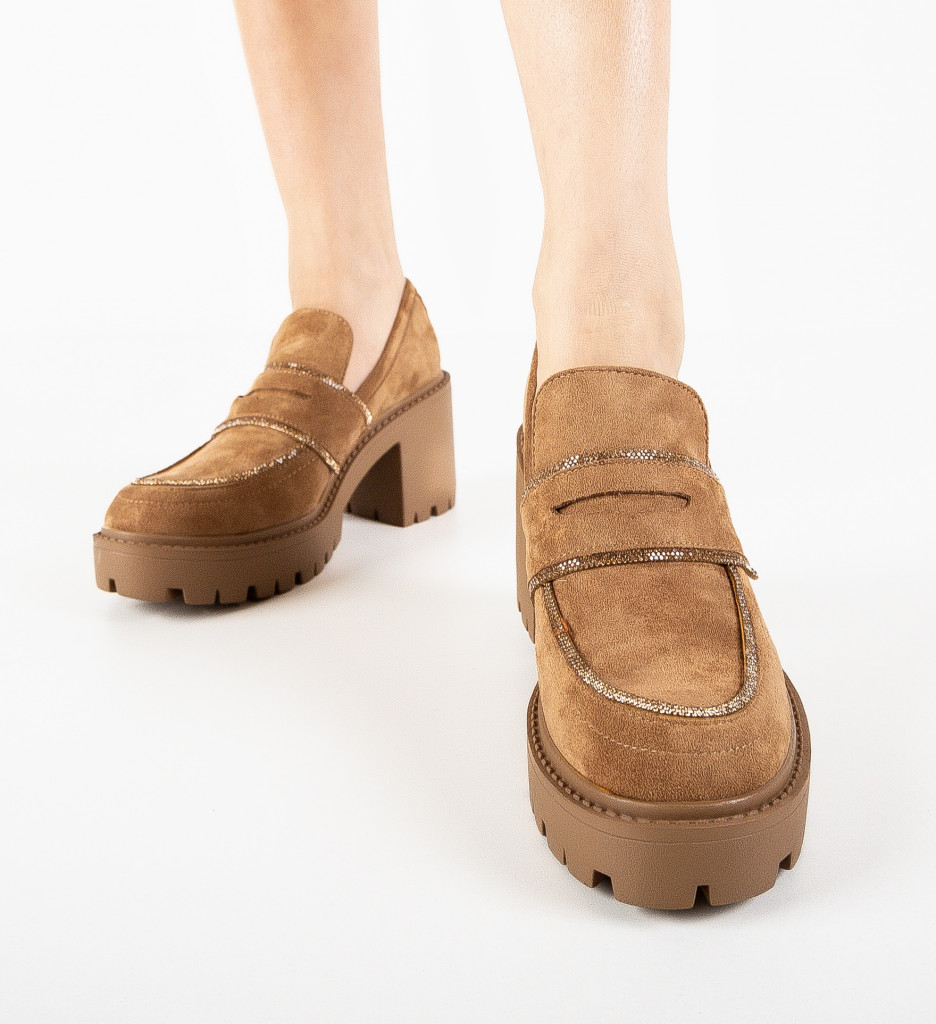 Pantofi dama Mose Camel - 1 | YEO