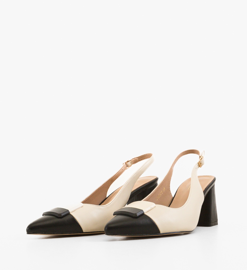 Pantofi dama Sandy Bej - 3 | YEO