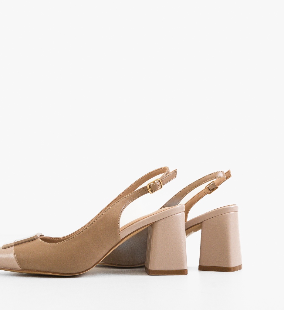 Pantofi dama Sandy Khaki - 4 | YEO