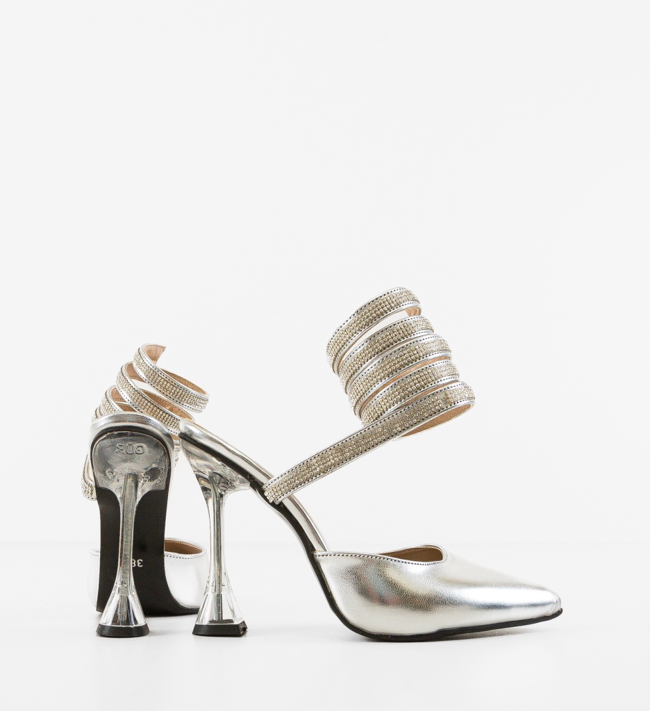 Pantofi dama Tamzin Argintii - 3 | YEO