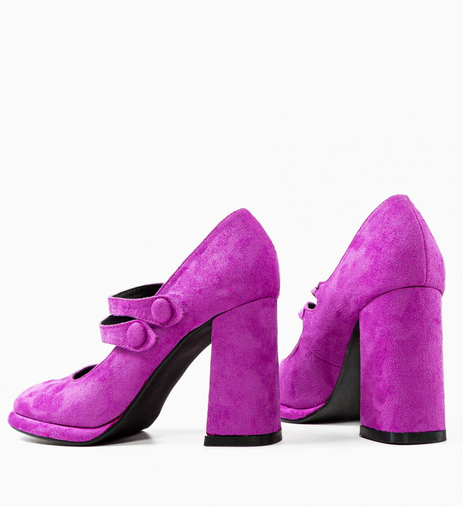 Pantofi dama Vintage Mov - 5 | YEO