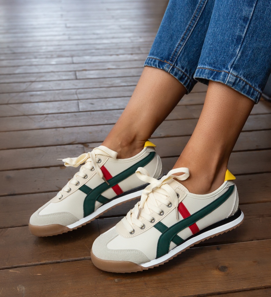Pantofi sport dama Hashi Verzi - 5 | YEO