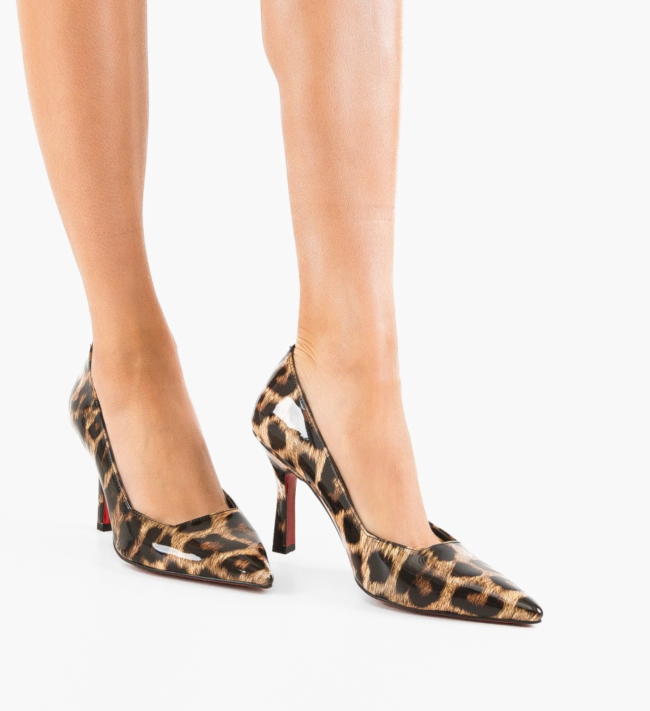 Pantofi stiletto Vobka Print