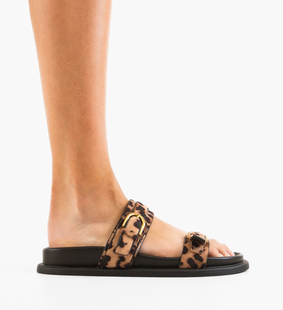 Papuci dama Meka Print - 5 | YEO