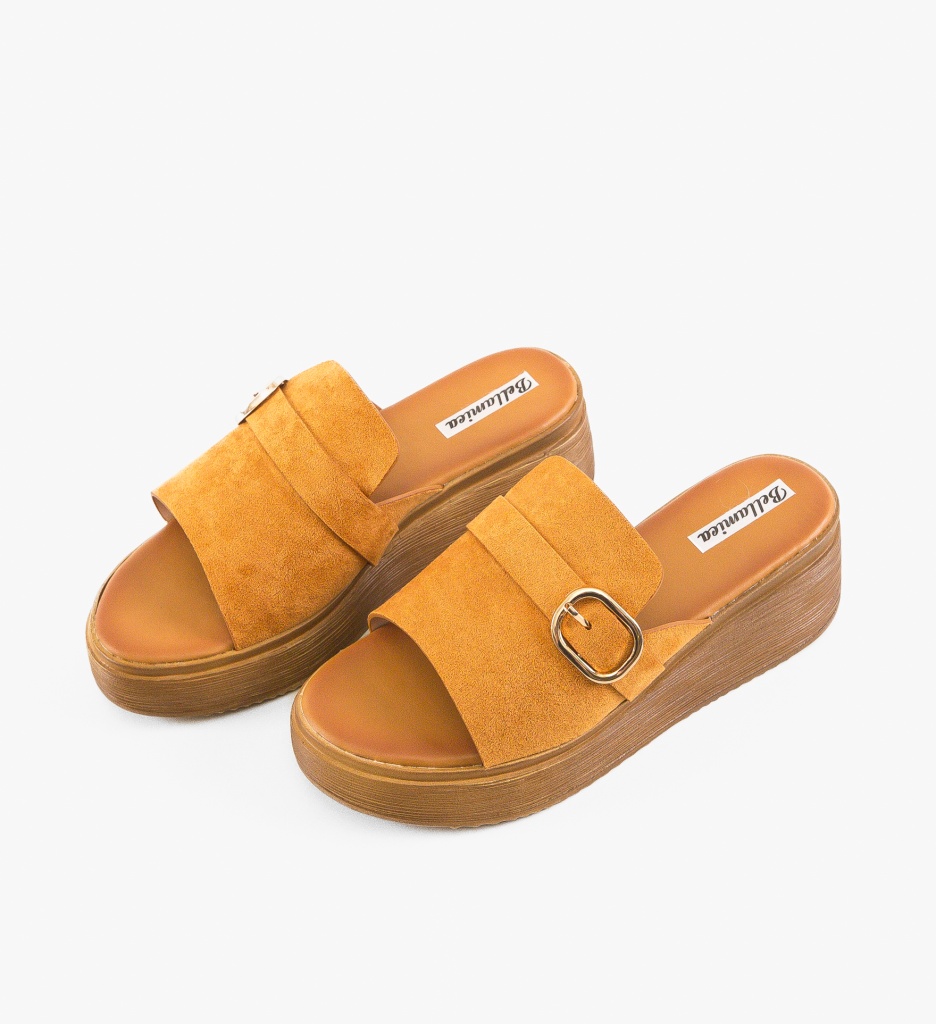 Papuci dama Priya Camel - 4 | YEO