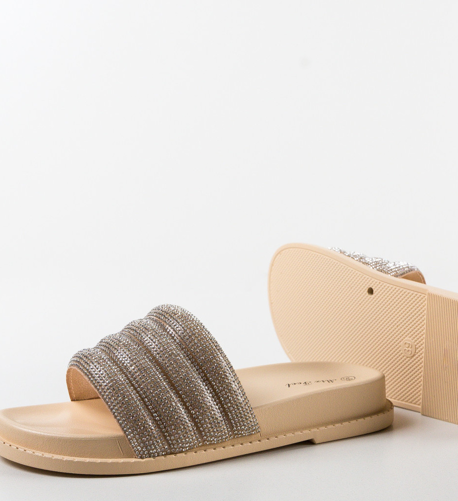 Poze Papuci dama Tang Bej depurtat.ro 