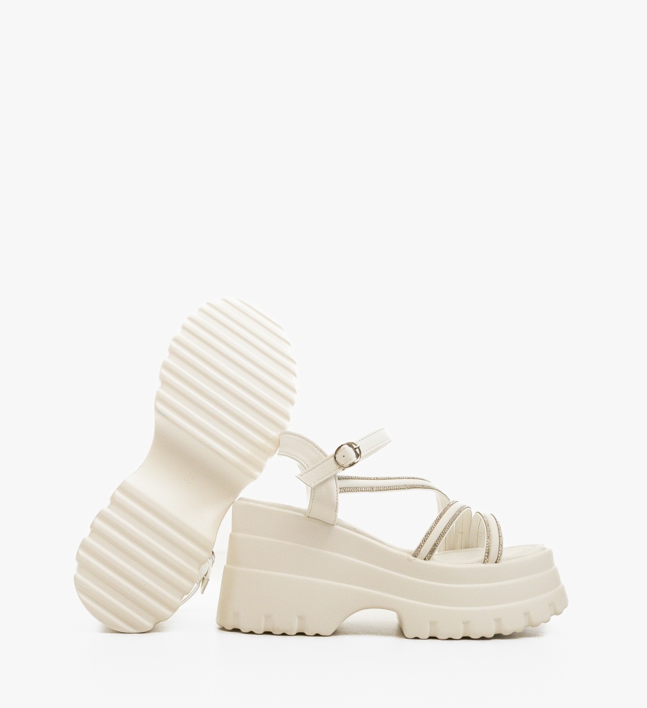 Platforme dama Grymyz Albe - 3 | YEO