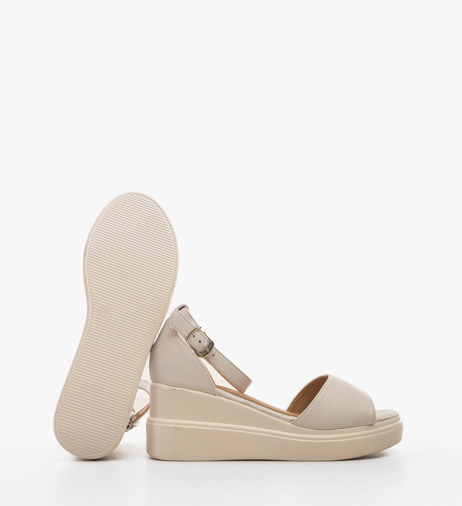 Platforme dama Honorus Albe - 2 | YEO