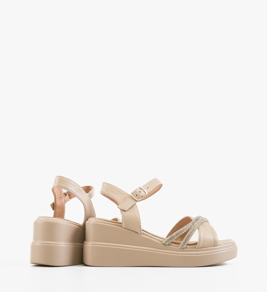 Platforme dama Mykfa Bej - 1 | YEO