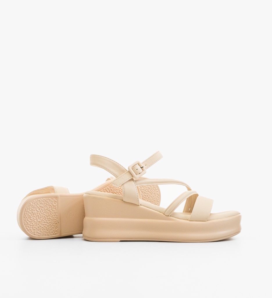 Platforme dama Patos Bej - 1 | YEO
