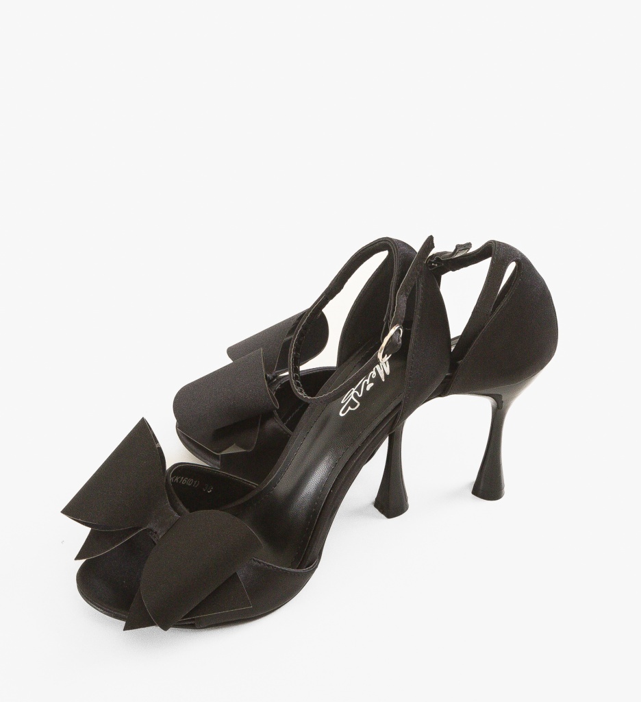 Sandale cu toc Blasco Negre - 4 | YEO