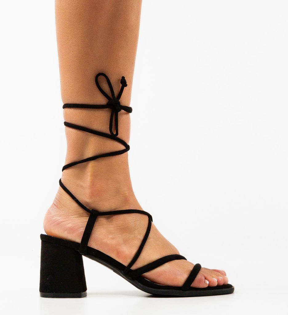 Sandale dama Calf Negre - 3 | YEO