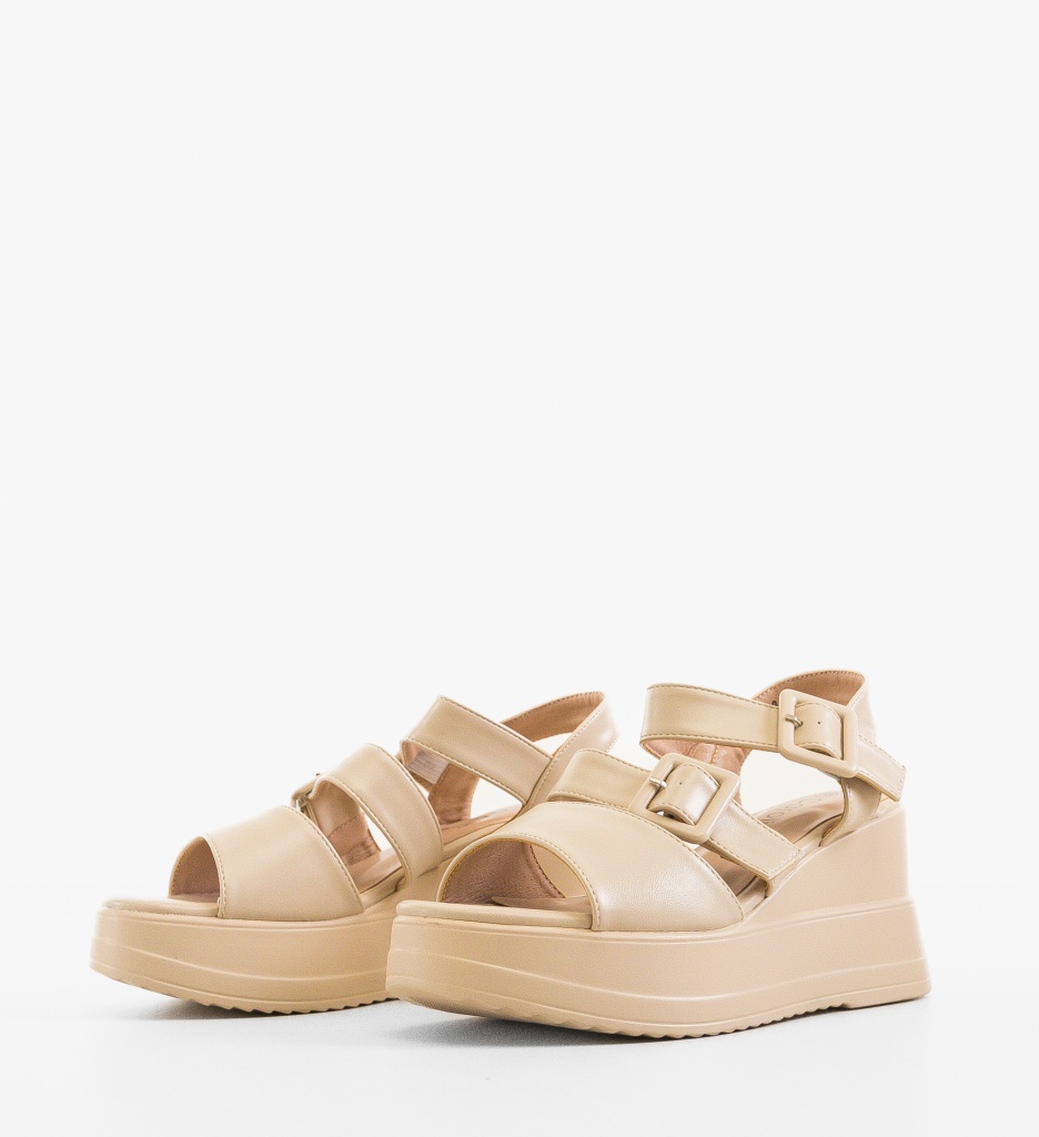 Sandale dama Evans Bej - 3 | YEO
