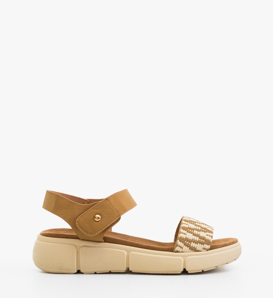 Sandale dama Feciulia Khaki - 2 | YEO