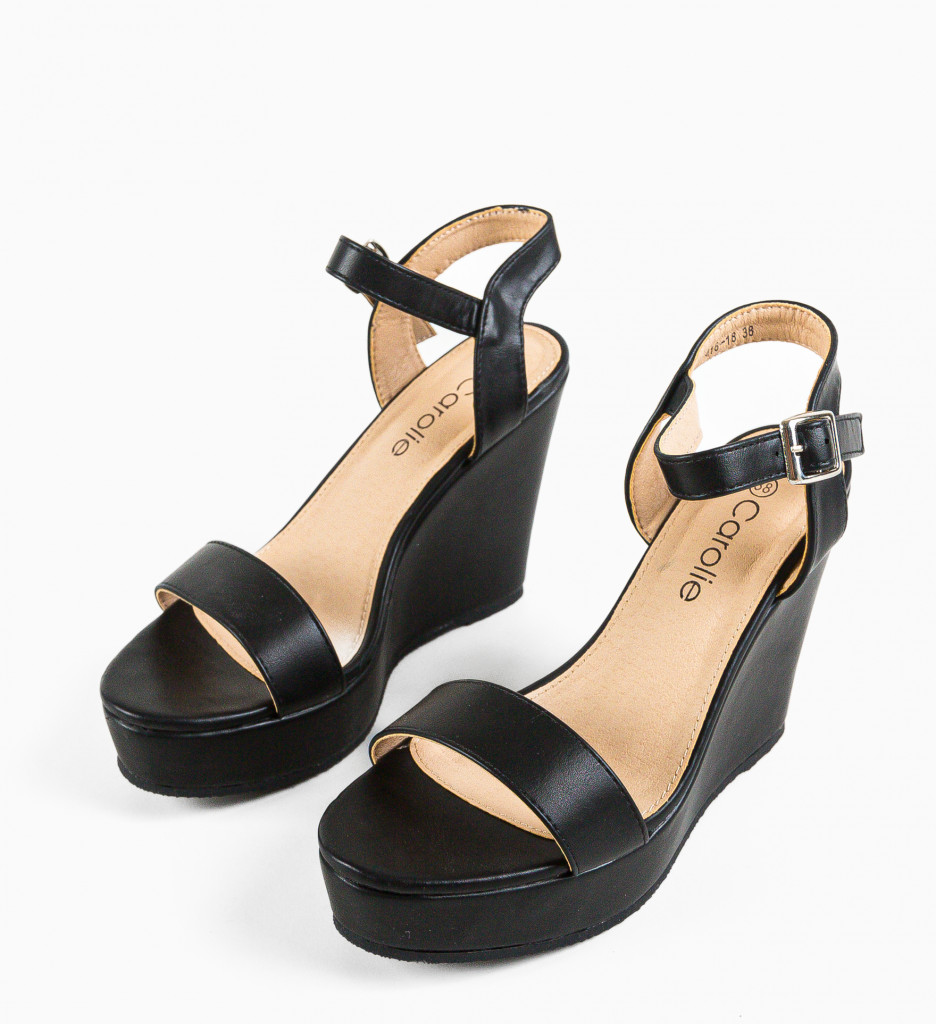 Sandale dama Fowle Negre - 5 | YEO