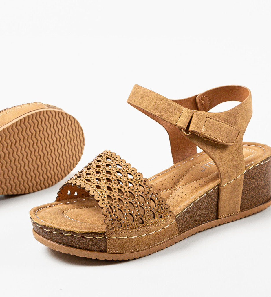 Sandale dama Herbie Camel - 5 | YEO