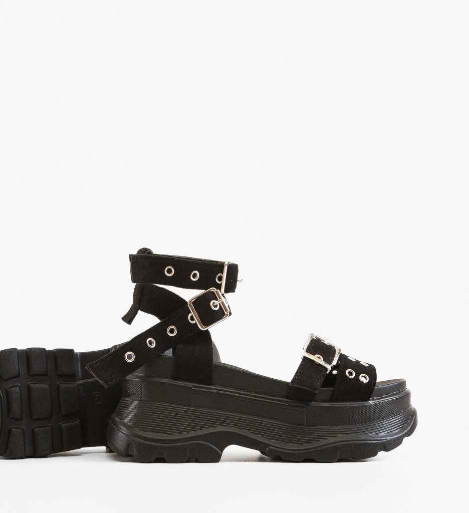 Sandale dama Kamizina Negre - 3 | YEO