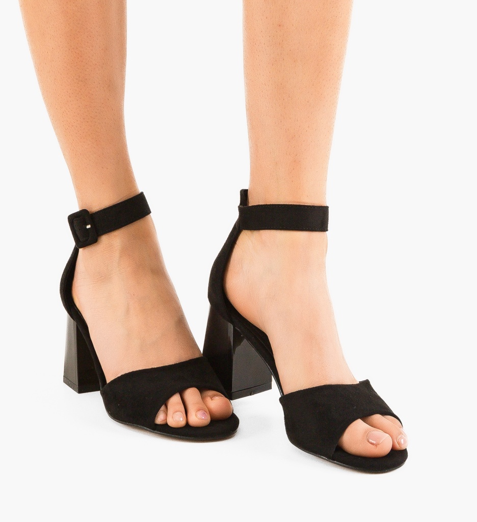 Sandale dama Kraspe Negre - 1 | YEO