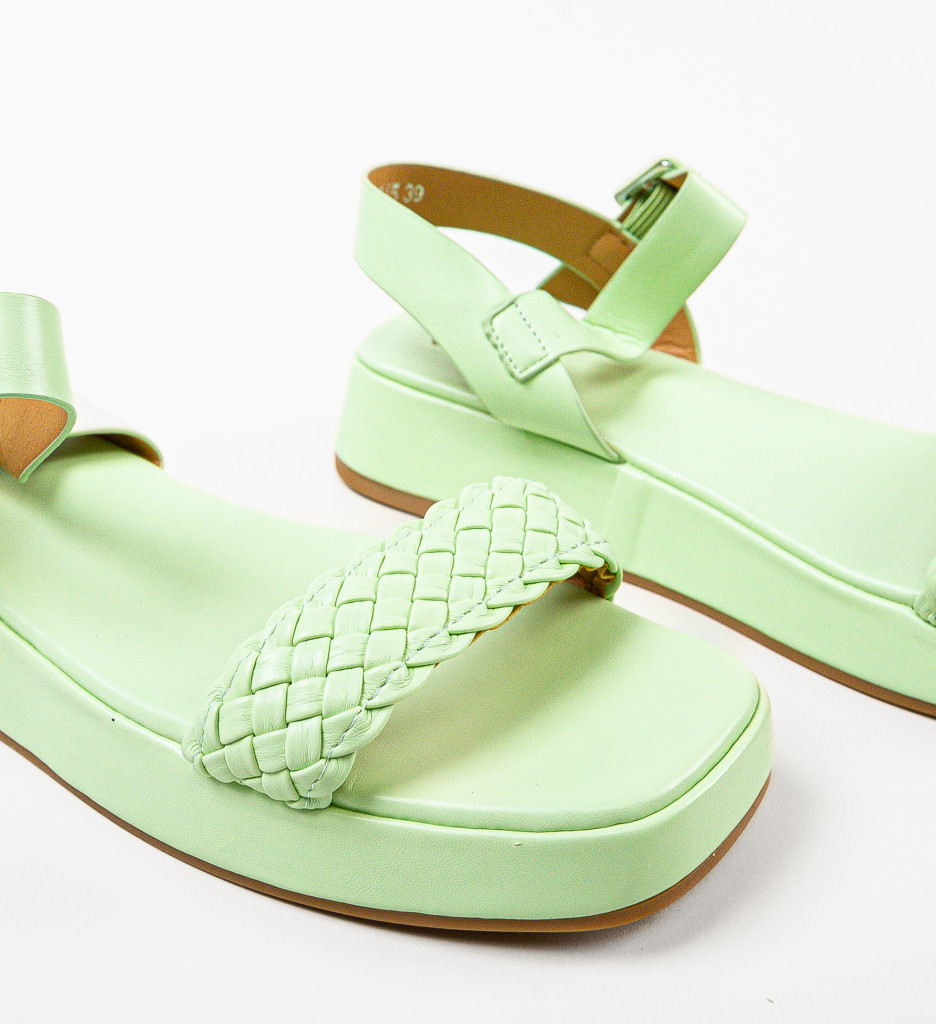 Poze Sandale dama Lochlain Verzi depurtat.ro 