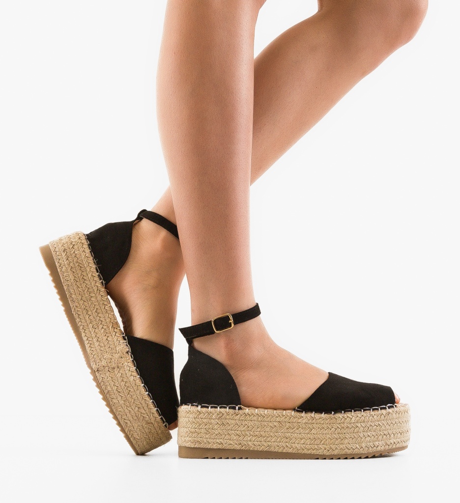 Sandale dama Mann Negre