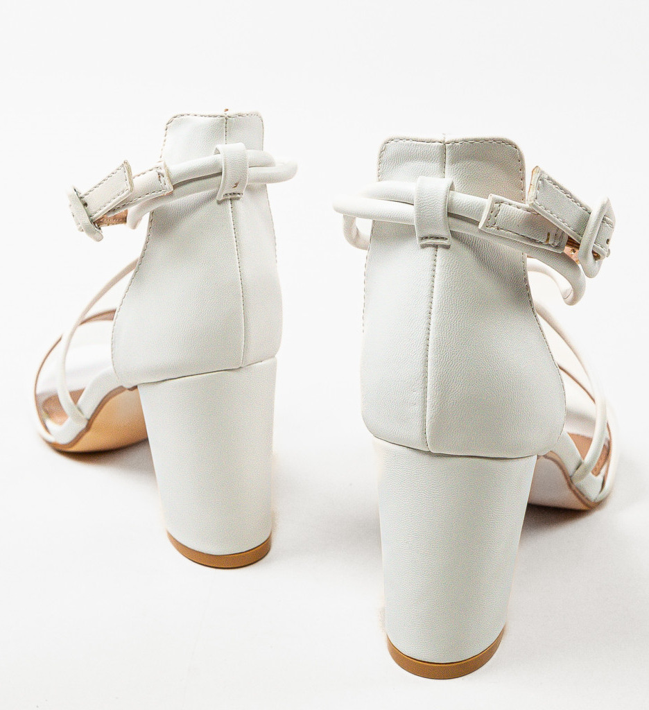 Poze Sandale dama Moose Albe depurtat.ro 