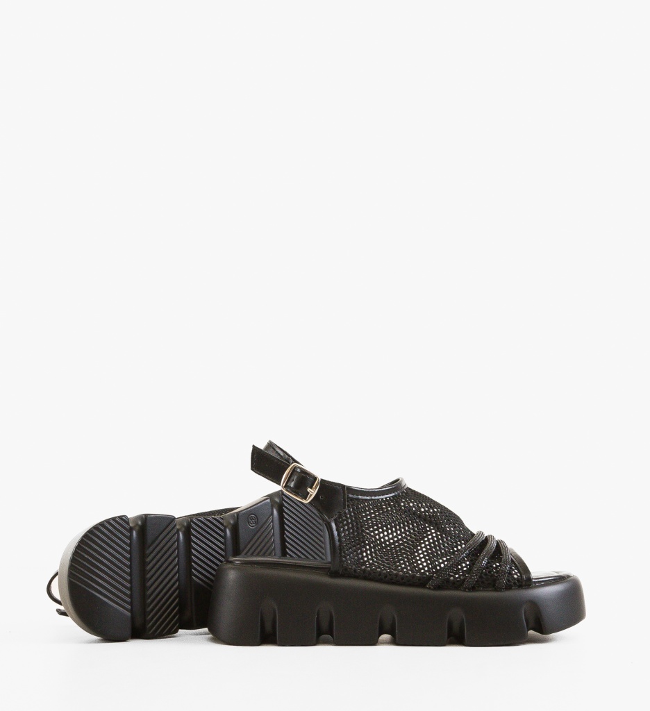 Sandale dama Oklara Negre - 1 | YEO