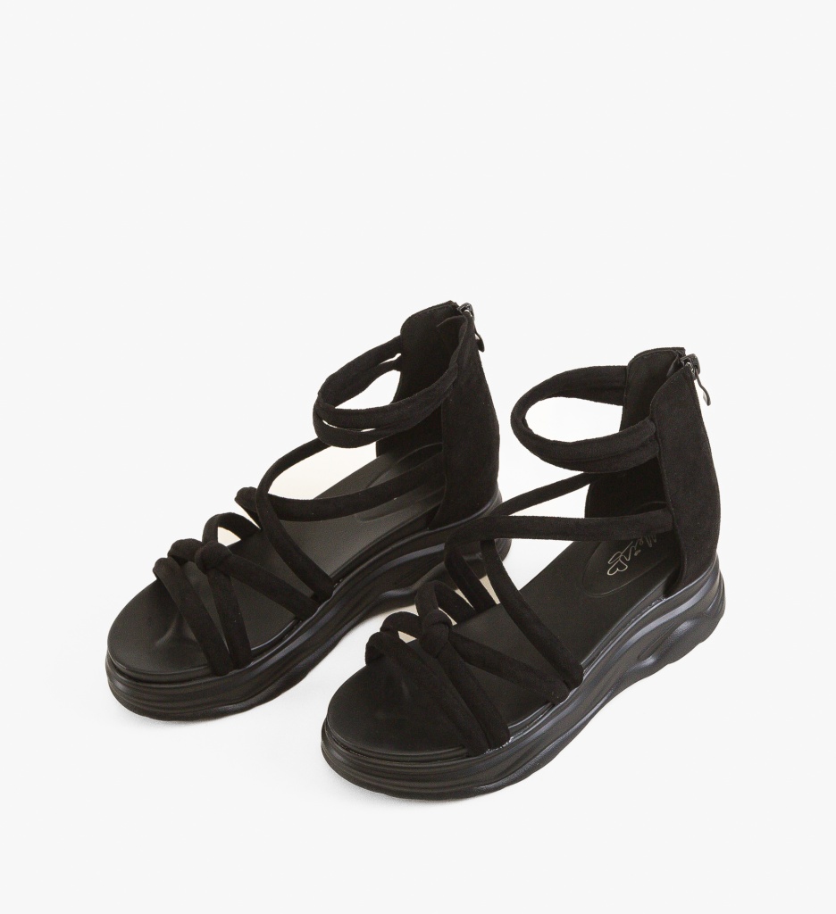 Sandale dama Sanigary Negre - 3 | YEO