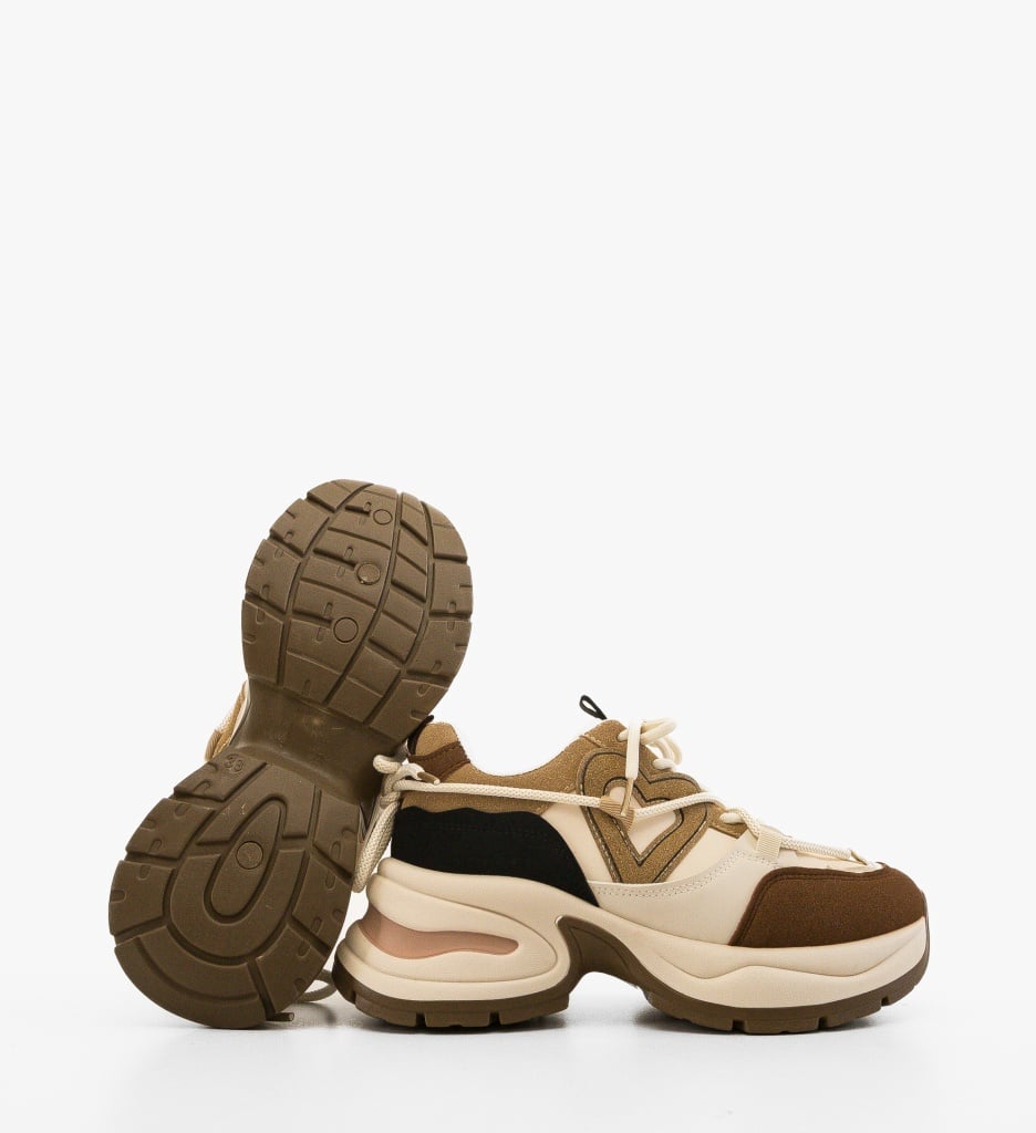 Sneakers dama Arjun Khaki - 4 | YEO