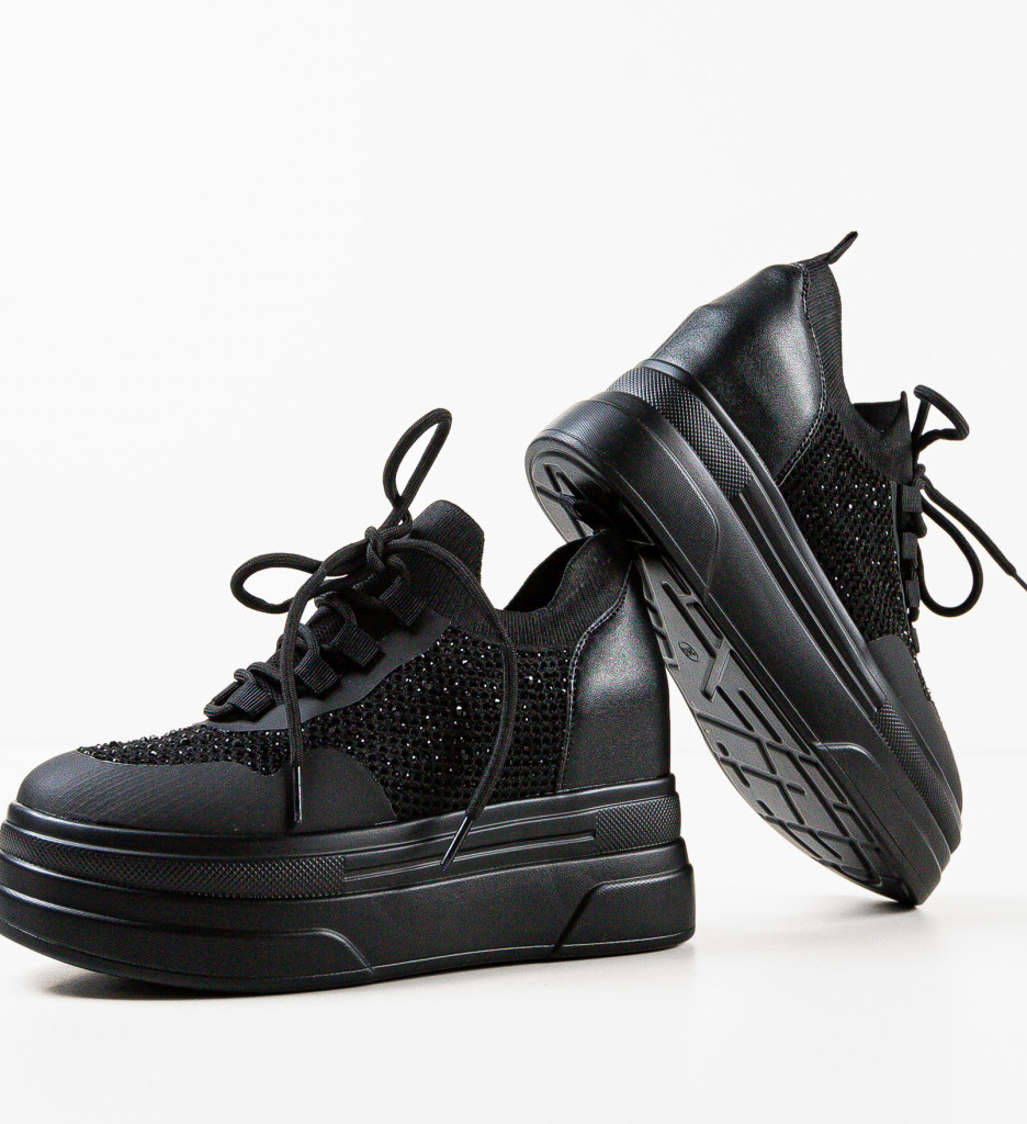 Poze Sneakers dama Atiny Negri depurtat.ro 