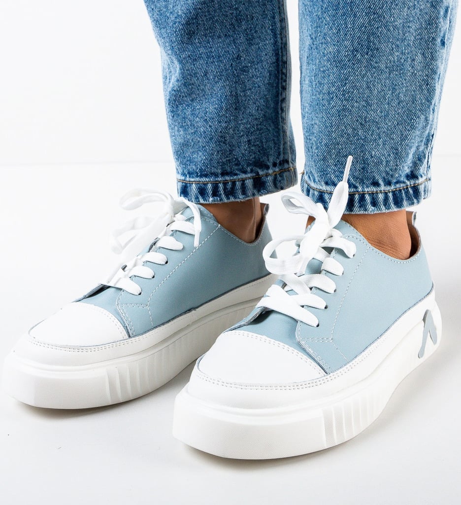 Sneakers dama Colon Albastri - 3 | YEO