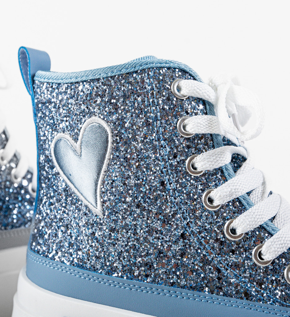 Poze Sneakers dama Cuore Albastri DePurtat