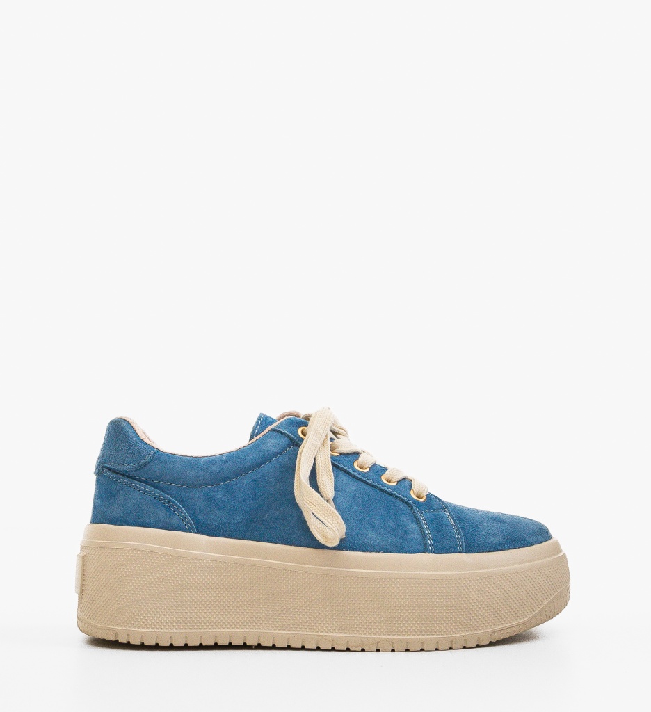 Sneakers dama Daravo Albastri - 4 | YEO