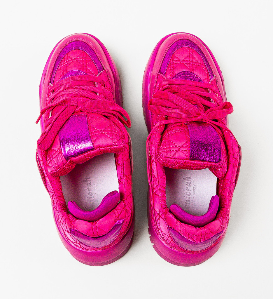 Sneakers dama Gaston Fuchsia - 4 | YEO