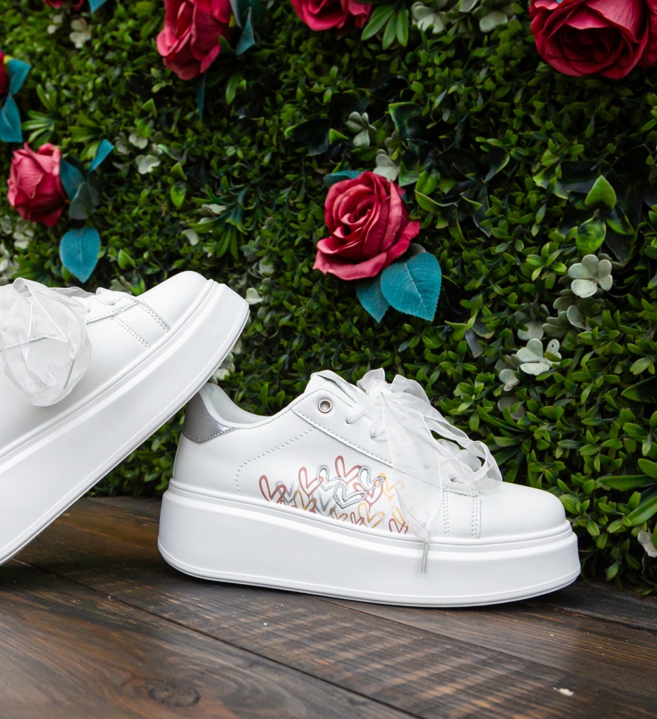 Sneakers dama Ilius Argintii
