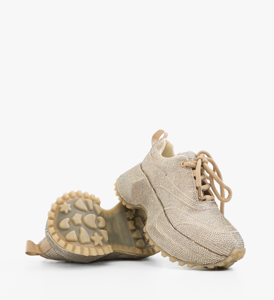 Sneakers dama Juanita Bej - 4 | YEO