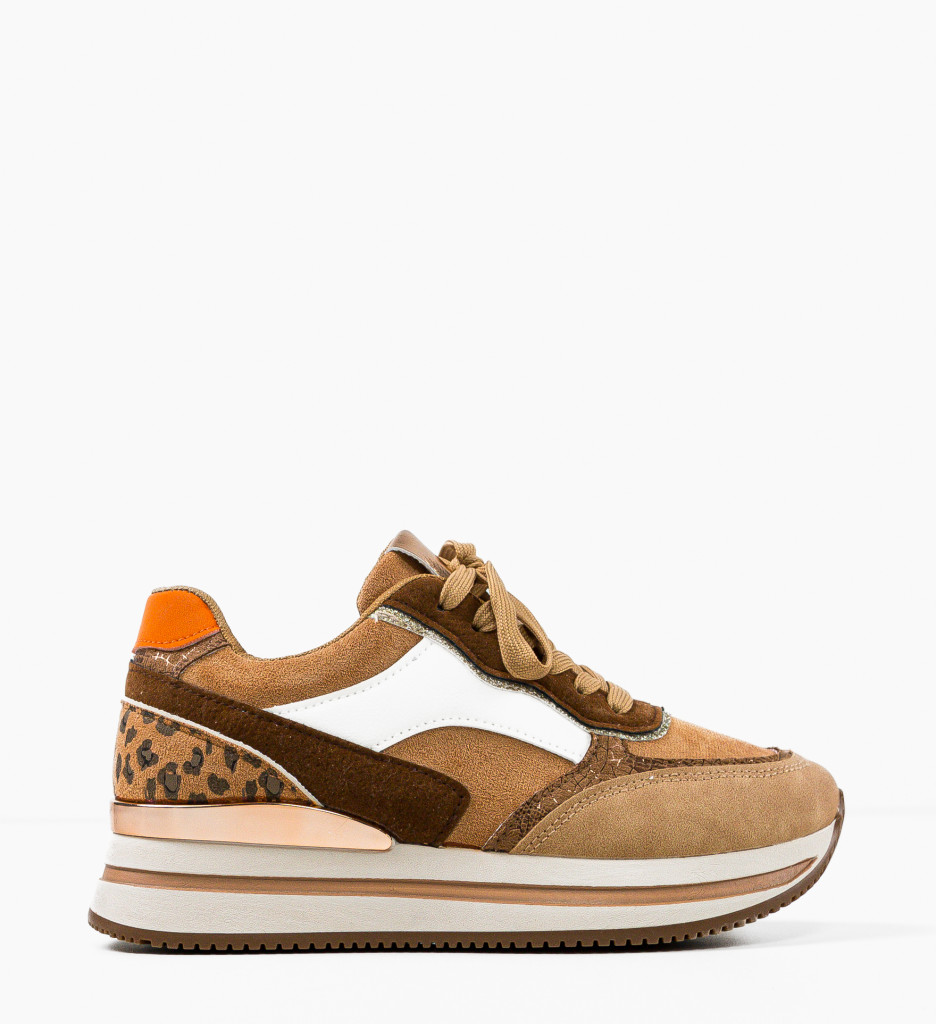 Sneakers dama Levine Khaki - 4 | YEO