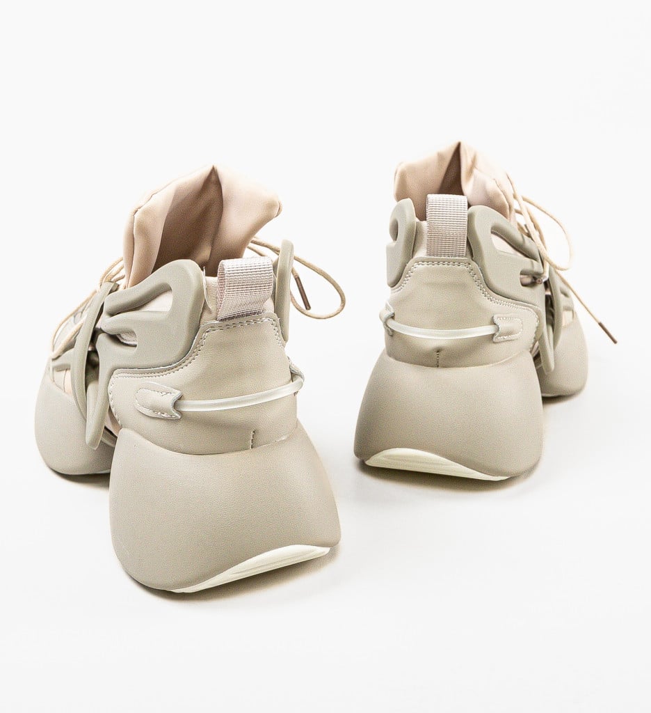 Sneakers dama Mansour Gri - 3 | YEO