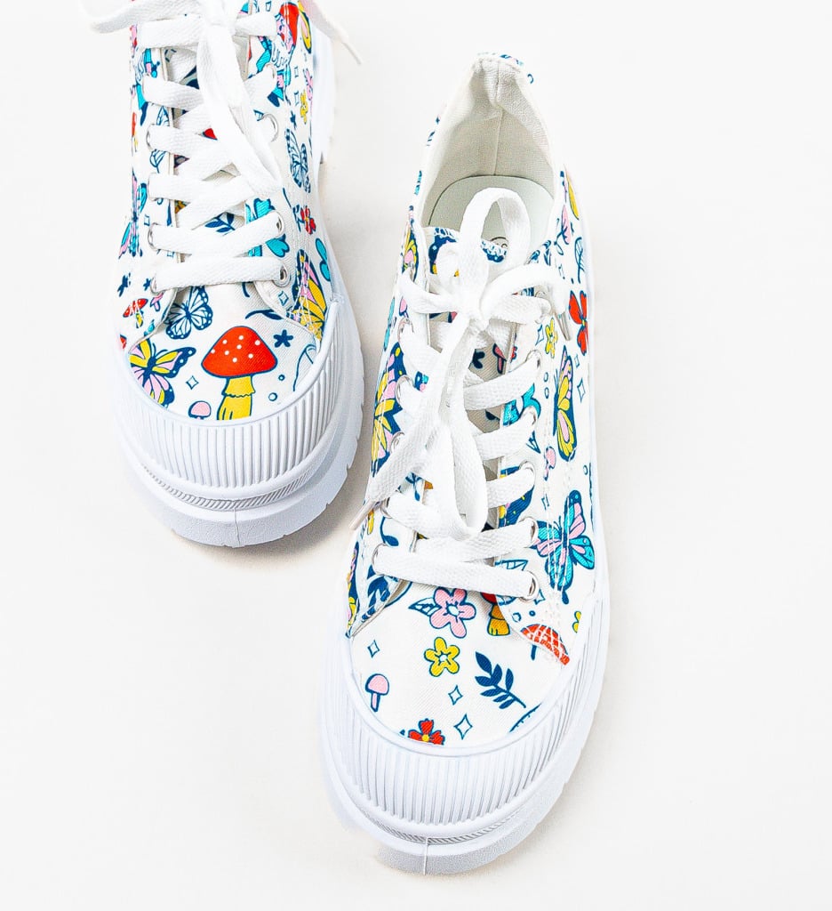 Sneakers dama Niamh Albastri - 3 | YEO