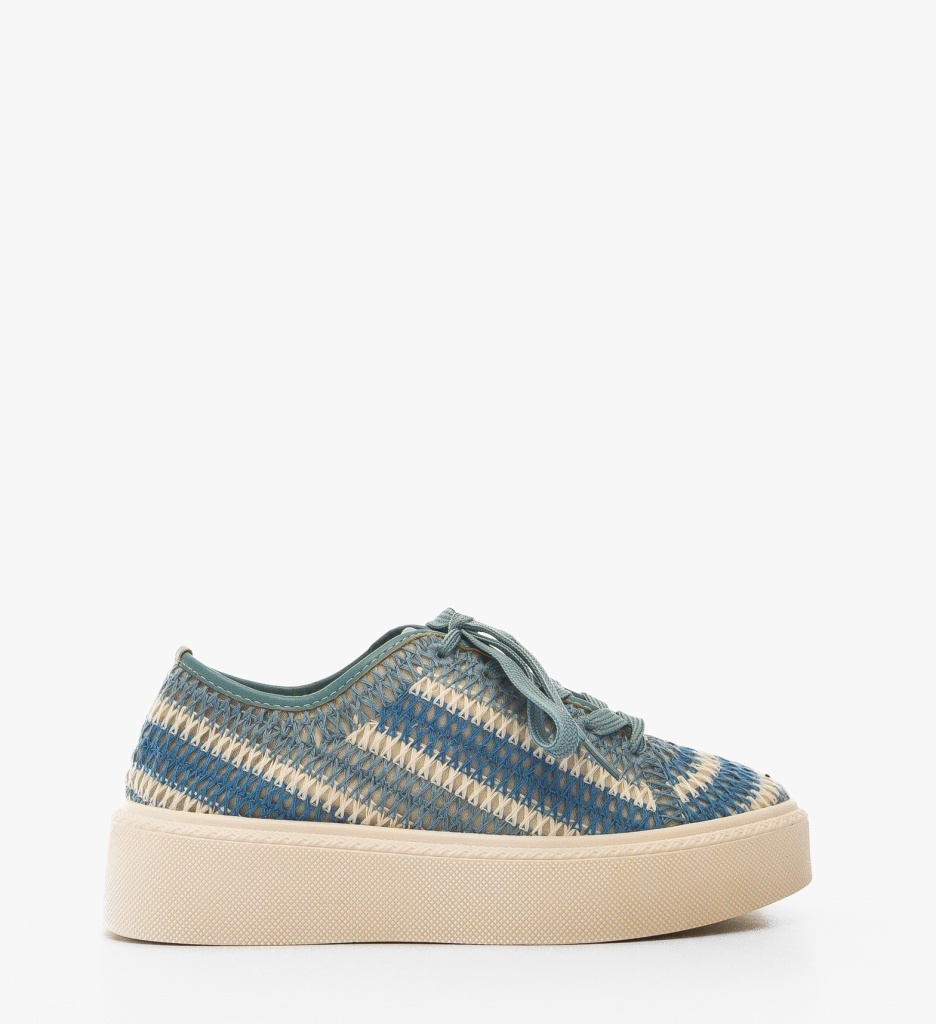Sneakers dama Reinbou Albastri - 5 | YEO