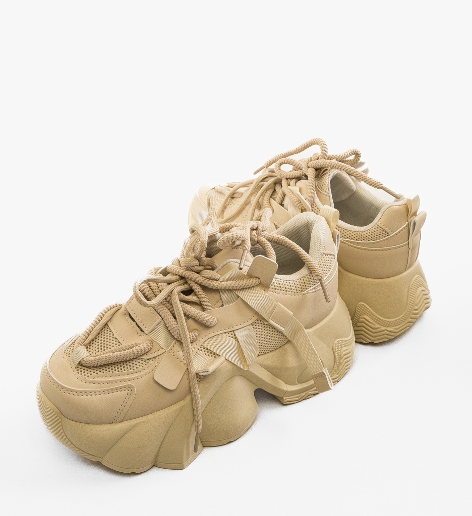 Sneakers dama Thild Bej - 4 | YEO