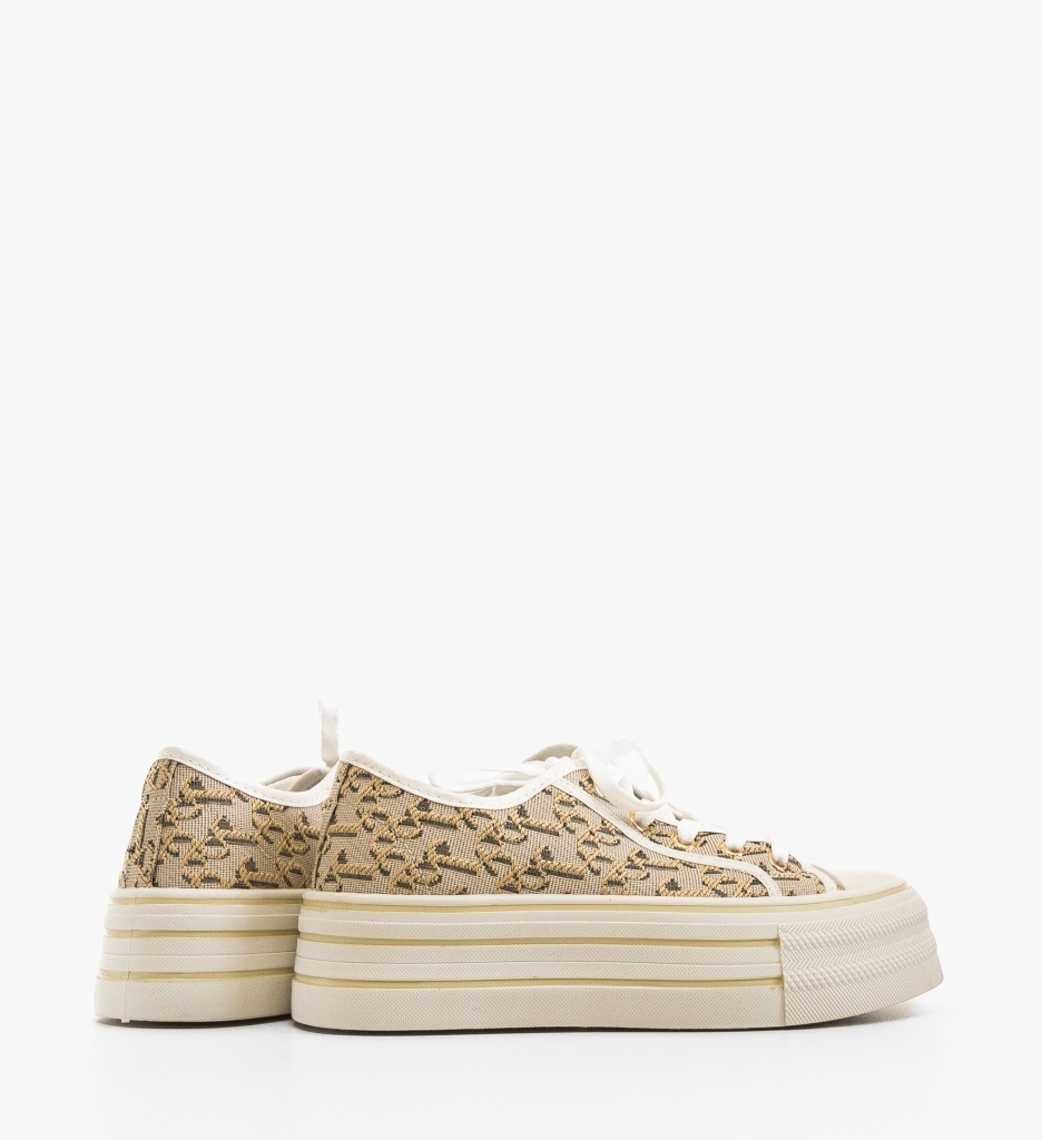 Sneakers dama Vidia Bej - 2 | YEO