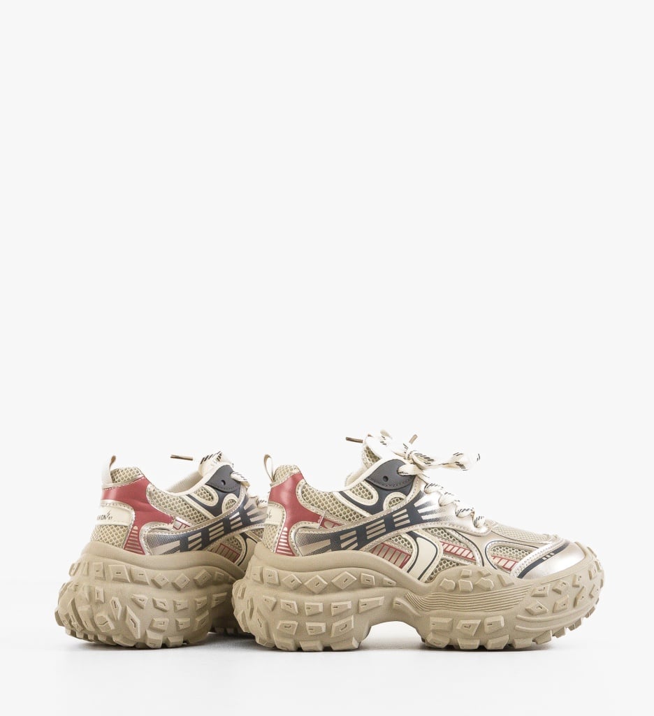 Sneakers dama Zan Khaki - 3 | YEO