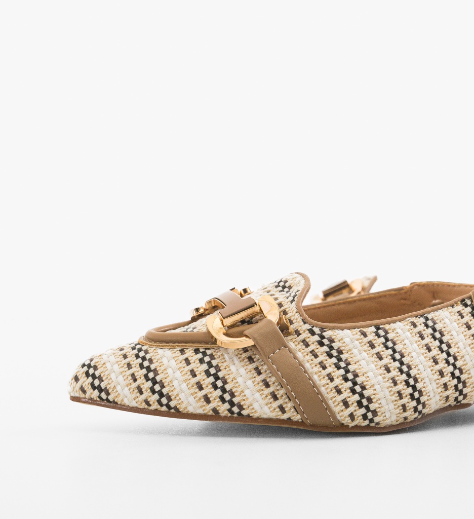 Balerini dama Kinnet Khaki - 3 | YEO